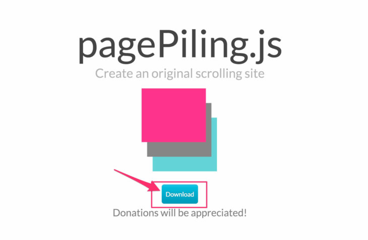 pagePiling.jsのダウンロード